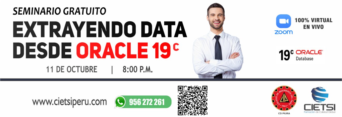 SEMINARIO GRATUITO EXTRAYENDO DATA DESDE ORACLE 19c